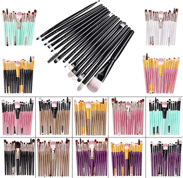 Vega Make-up-Pinsel-Set, 20-teilig, für Gesicht und Augen, Unisex - Bild 1