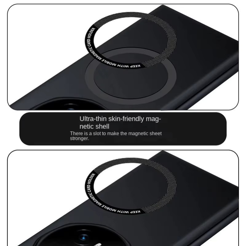 Ultradünne rahmenlose Magnethülle für Honor Magic V5 V3 Vs3 in Weiß mit MagSafe Unterstützung für kabelloses Laden - Bild 4