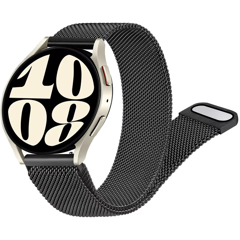 Milanese Loop Strap Armband, Schwarz, Unisex - Bild 2