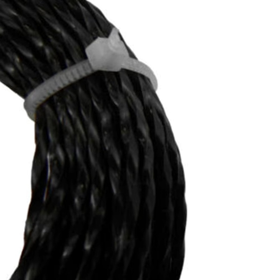 Vibratite Nylon-Trimmerfaden als Hochleistungs-Gartenrasen-Drahtbürste, 2,4 mm Schnur, 15 Meter, Schwarz - Bild 3