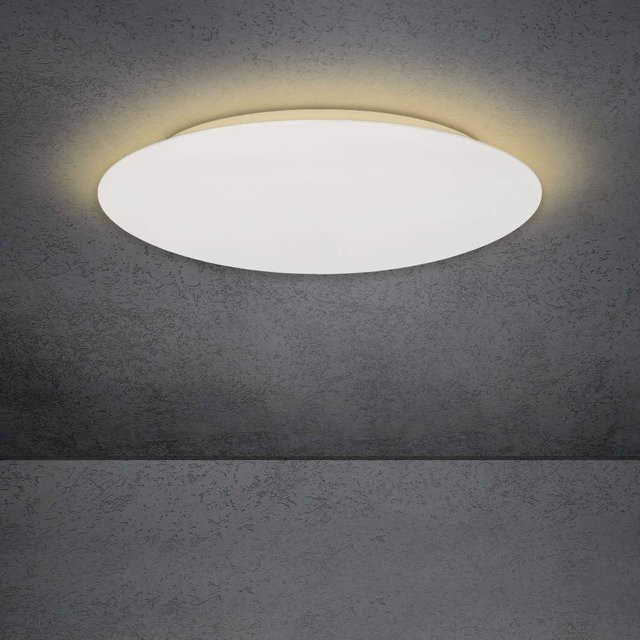 Escale Blade 79 LED-Deckenleuchte in Weiß aus Aluminium mit 2700K Lichtfarbe, Durchmesser: 79 cm - Bild 1