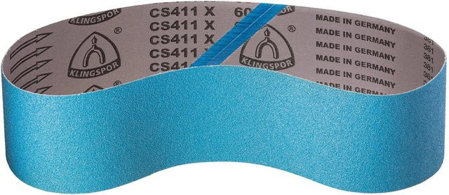 Klingspor Premium Schleifband Set CS411X 8-teilig für Metall, Breite: 75 mm, Länge: 533 mm, Korn 40/60/80/120 - Bild 1