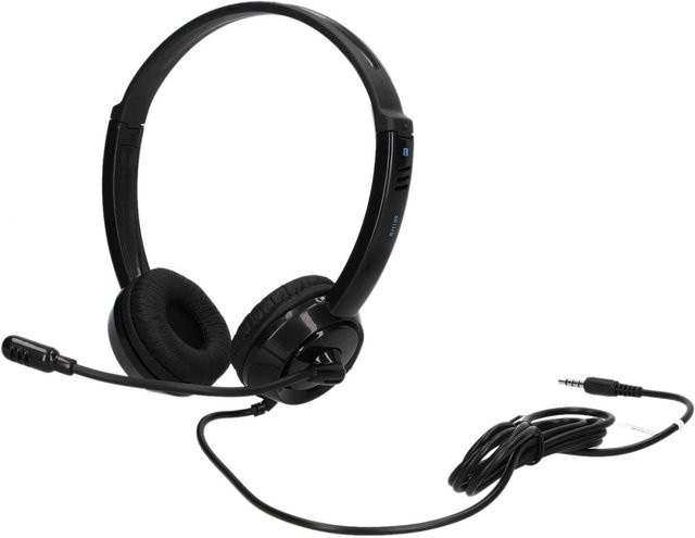 Danyin Computer Headset mit starker Aufnahme Funktion und Anti Elektromagnetische Störung in Schwarz mit USB-C Anschluss - Bild 1