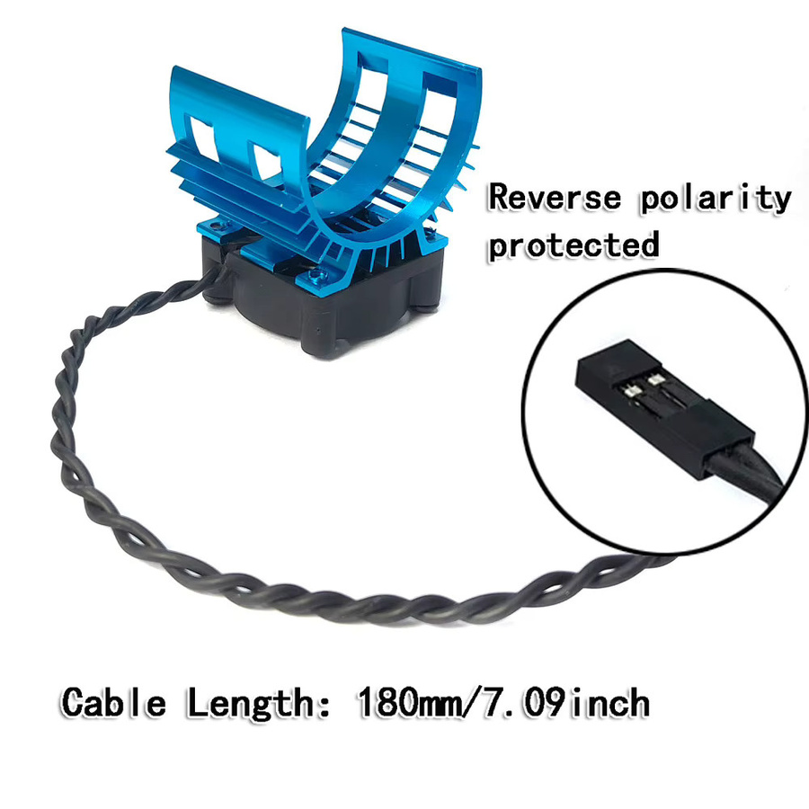 Ysido Bürstenloser Elektromotor Abdeckung Kühlkörper Lüfter für WLtoys 124017 124016 Teile - Bild 5