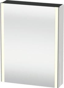 Duravit Uni-Spiegelschrank XSquare mit Steckdose und LED-Beleuchtung, Weiß Matt, B/T/H: 60 x 15 x 80 cm - Bild 1