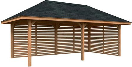 PALMAKO Pavillon Bianca Set 109 aus Fichtenholz in Braun, B/H/T: 588 x 319 x 300 cm - Bild 1