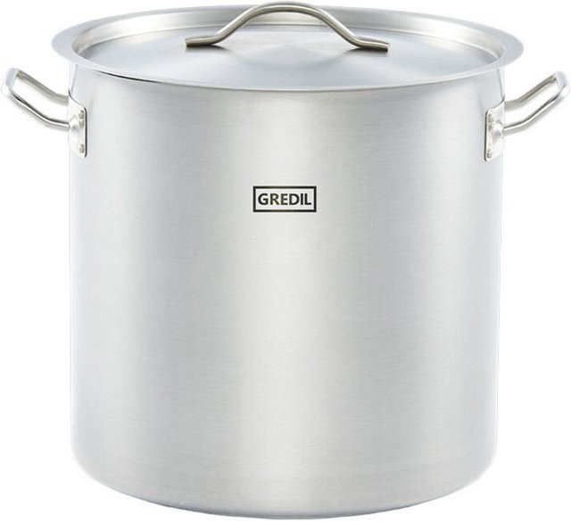Gredil Suppentopf ECO Serie mit Deckel, Silber, Durchmesser: 32 cm, Höhe: 32 cm, 25,7 l - Bild 1