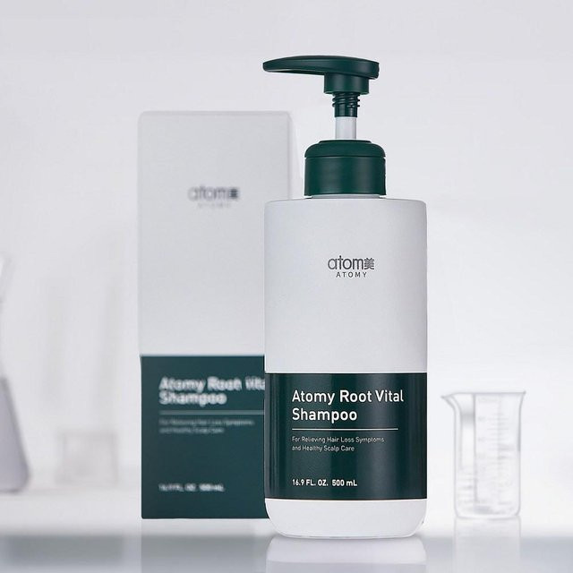 Atomy Root Vital Kopfhautpflege Shampoo, 500 ml, mit Niacinamid - Bild 1