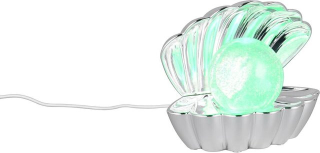 Reality LED-Tischleuchte Shelly in Chrom, RGB-Farbwechsel, B/T/H: 17,5 x 14,5 x 12,5 cm - Bild 1