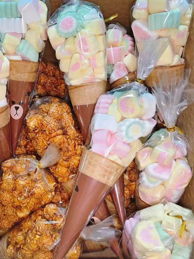 TMZ Transparente Zip-Beutel aus Kunststoff für Süßigkeiten und Snacks, 50 Stück - Bild 2
