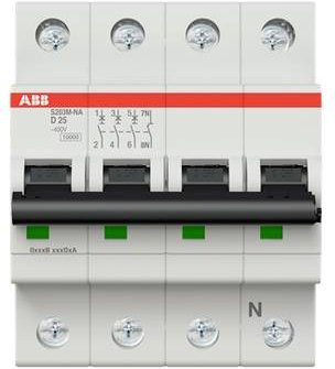 ABB S203M-D25NA Leitungsschutzschalter 25A 400V 2CDS273103R0251 Weiß - Bild 1