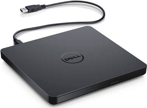 Dell Slim DW316 Externes DVD-Laufwerk mit USB 2.0 in Schwarz - Bild 1