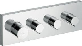 Hansgrohe Axor Starck UP Fertigmontageset Eck-Thermostat mit 3 Anschlüssen in Chrom - Bild 1