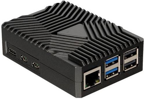 Joy-it RB-AlucaseP5-09 SBC-Gehäuse für Raspberry Pi inklusive passivem Kühler in Schwarz - Bild 1