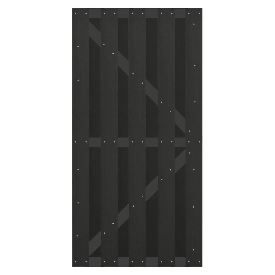 GartenLand Bretterzauntor Relax aus WPC und Aluminium in Anthrazit, B: 90 cm, H: 180 cm - Bild 2