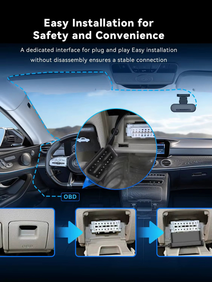 DDPAI Smart OBD Hardware Kit für Dash Cam Z50 Z40 Z50Pro Z60 und Z90 Serie in Schwarz für 24H Parkmodus - Bild 4