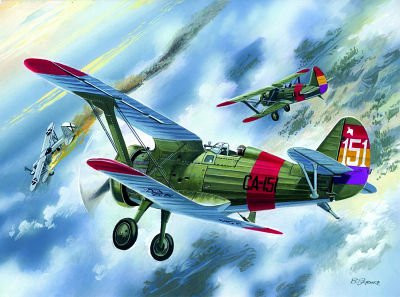 ICM I-15 CHATO, Spanish Airforce Biplane, Modellfahrzeug, 1:72 - Bild 1