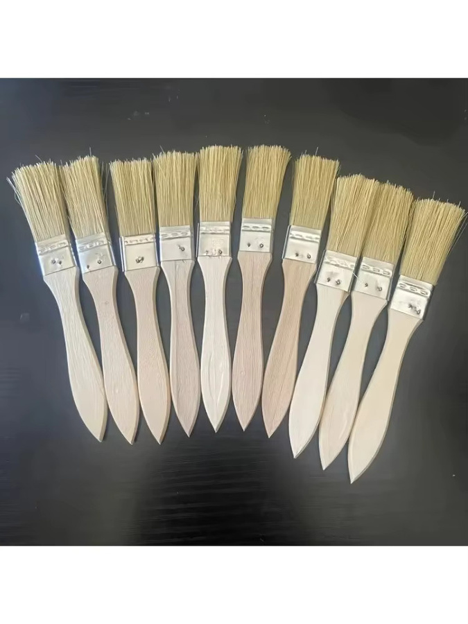 20-teiliges Pinselset mit Holzgriff für Malprojekte und Reinigungsarbeiten - Bild 3