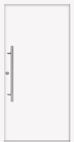 Splendoor Haustür PATRAS Prime aus Aluminium in Weiß, modern, B: 110 cm, H: 210 cm, T: 7 cm - Bild 1