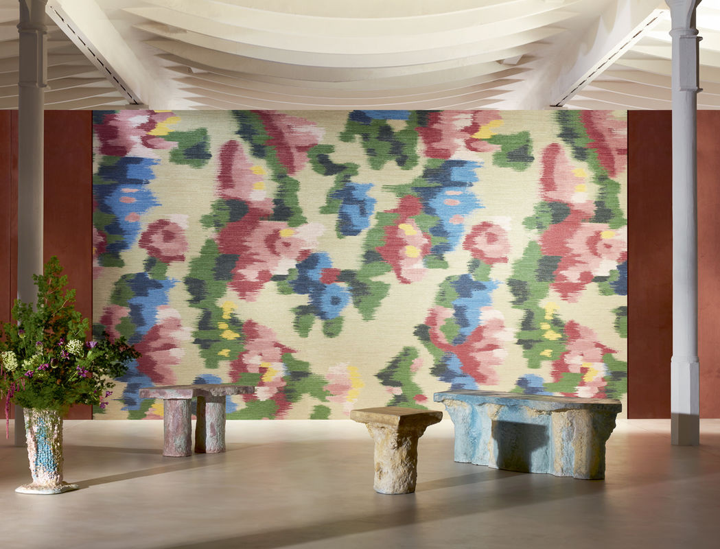 Élitis Mural Abstract Floral Wandtapete in Multicolour aus Vlies und Vinyl im Vintage-Stil - Bild 4