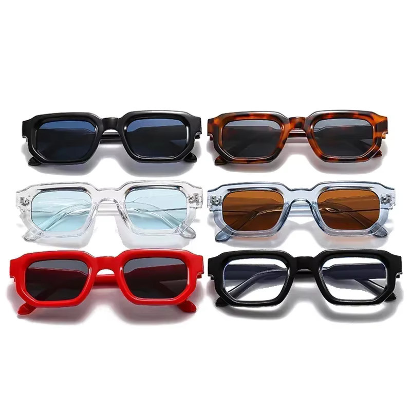 JNPCXI Sonnenbrille, Quadrat, Vollrand, Blau, Unisex, Kunststoff - Bild 2