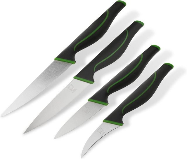 Fackelmann Messer-Set Bonn klein, 4-teilig, Schwarz und Grün - Bild 1