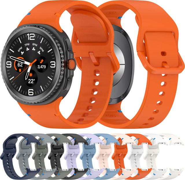 Samsung Uhrenarmband Silikon, orange, Unisex - Bild 1