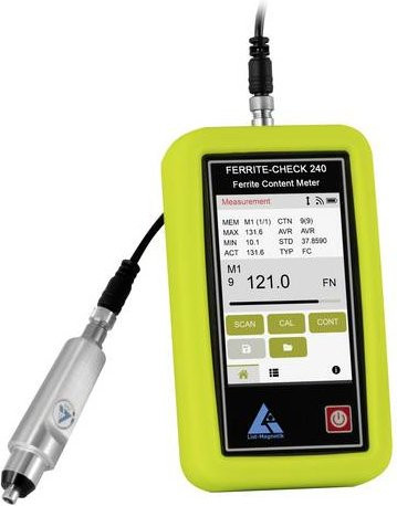 PCE Instruments LM-FC240 Ferritgehaltsmessgerät in Gelb (0.2 - 140 FN) - Bild 1
