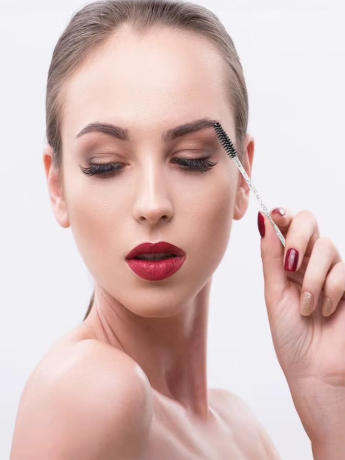 Einweg-Wimpernbürsten Set mit Behälter, schwarz, Unisex - Bild 4