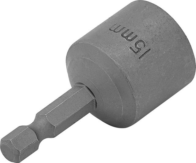 LUX-TOOLS Steckschlüsseleinsatz Classic aus Chrom-Vanadium in Grau, 15 mm - Bild 1