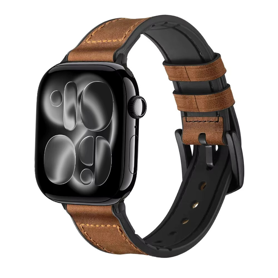 Uhrenarmband Leder, Silikon, Unisex - Bild 2