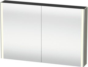 Duravit Universal-Spiegelschrank XSquare mit LED und 2 Türen, Farbe: matt, B/H/T: 120 x 80 x 15,5 cm - Bild 1