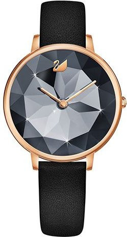 Swarovski Armbanduhr, Quarz, Lederarmband, Schwarz, Damen - Bild 1