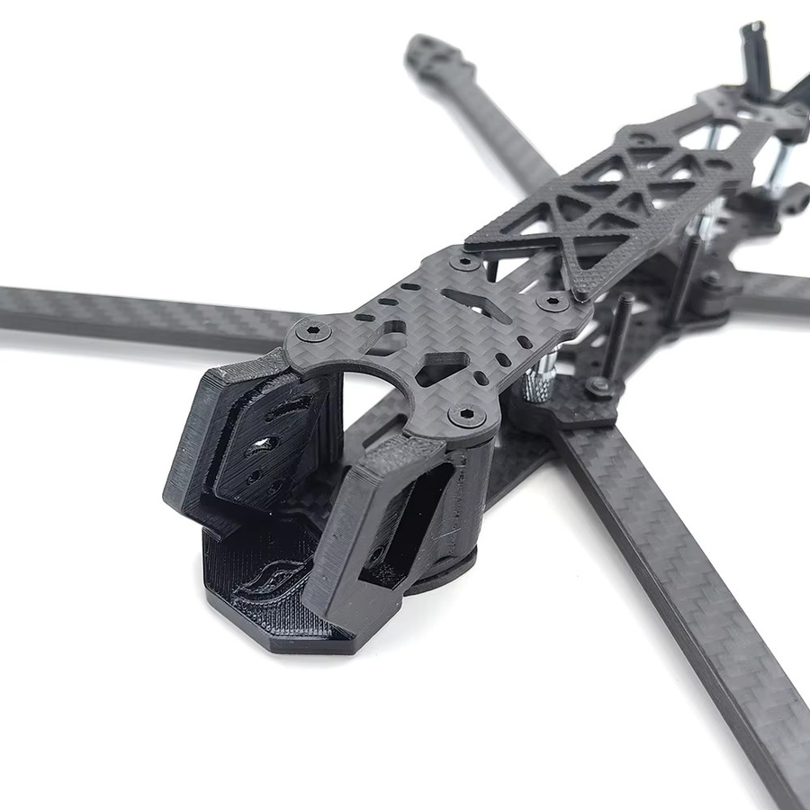 PhiSital MARK4 O4P FPV-Rahmenkit für 5/7 Zoll Quadcopter aus Carbonfaser in Schwarz für O4 Pro, O3, VISTA und Analog VTX Freestyle Drohnen - Bild 4