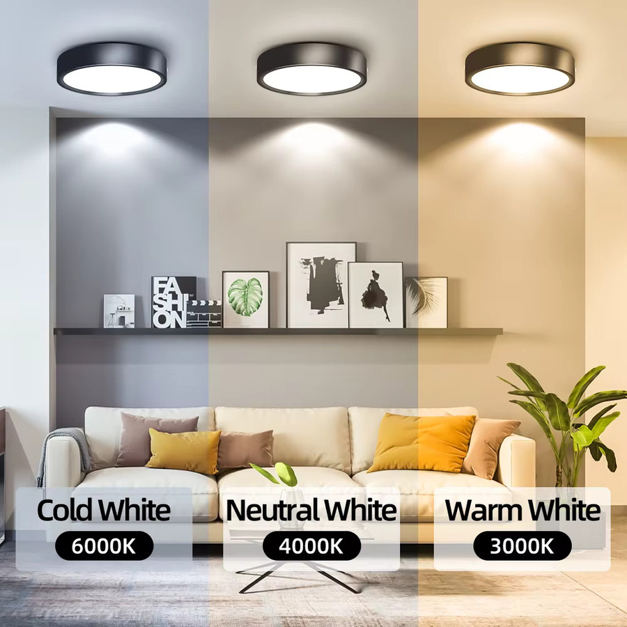 CHENBEN LED Deckenleuchte Dimmer Downlight Spot in Weiß und Schwarz für Wohnzimmer und Schlafzimmer - Bild 2