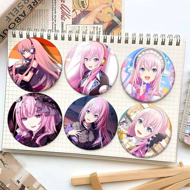 Bilibili Abzeichen-Brosche, Megurine Luka, Emaille, Unisex - Bild 1