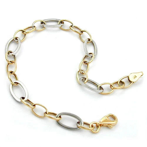 Colfem Armband Ankerkette oval, Gold 375, Unisex - Bild 1