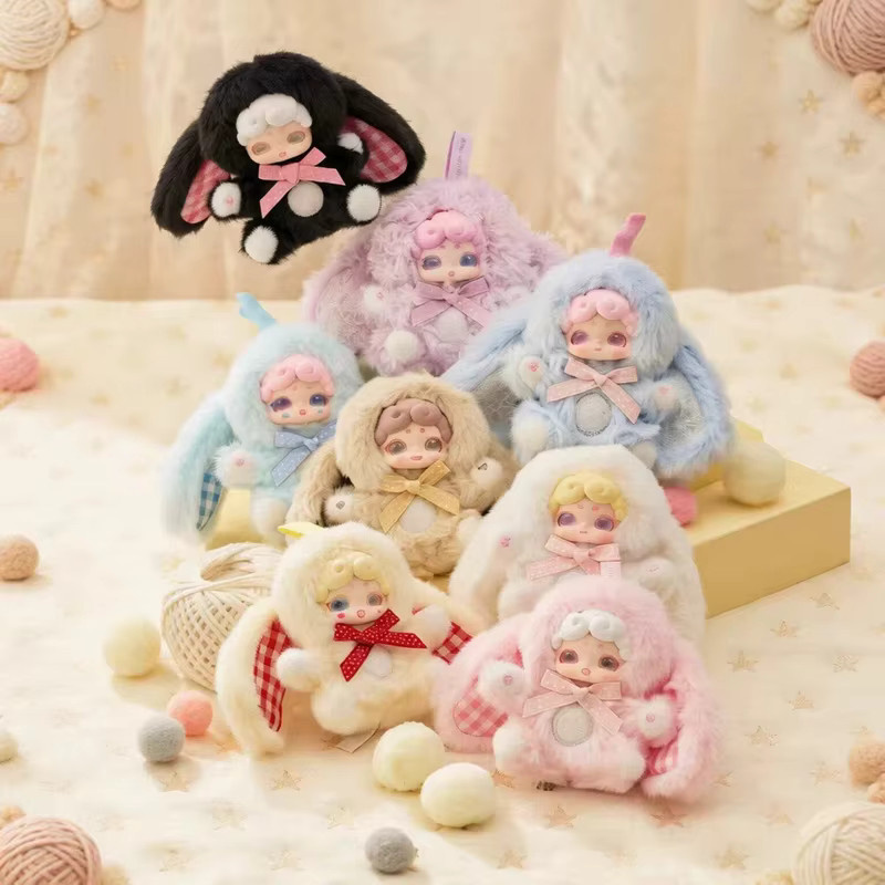 Luckydiernai Gute-Nacht-Kaninchen, Plüsch-Anhänger, Blindbox-Puppe - Bild 2