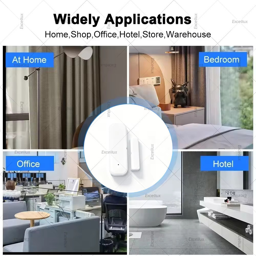Tuya Zigbee Tür- und Fenstersensor in Weiß zur drahtlosen Überwachung via App und Z2MQTT - Bild 4