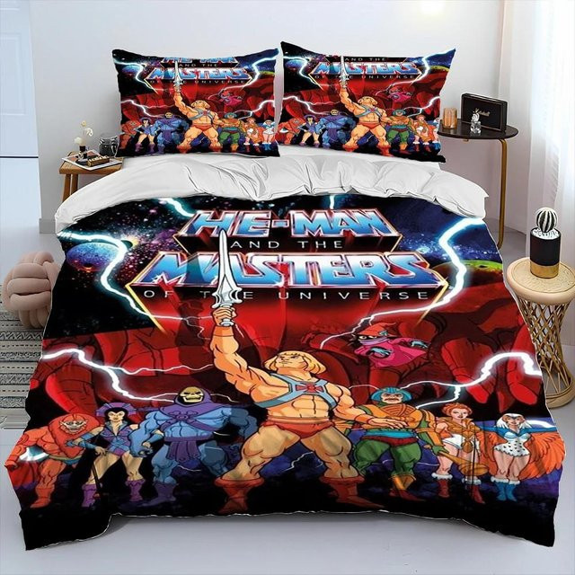 He-Man und die Masters of the Universe Bettwäsche-Set aus Mikrofaser, Mehrfarbig, B/H: 140 x 210 cm - Bild 1