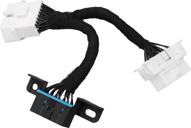 Igeteck OBD2 Splitter Verlängerungs-Y-Kabel 16-Pin Stecker auf Dual Buchse Adapter für dein Auto in Schwarz - Bild 1