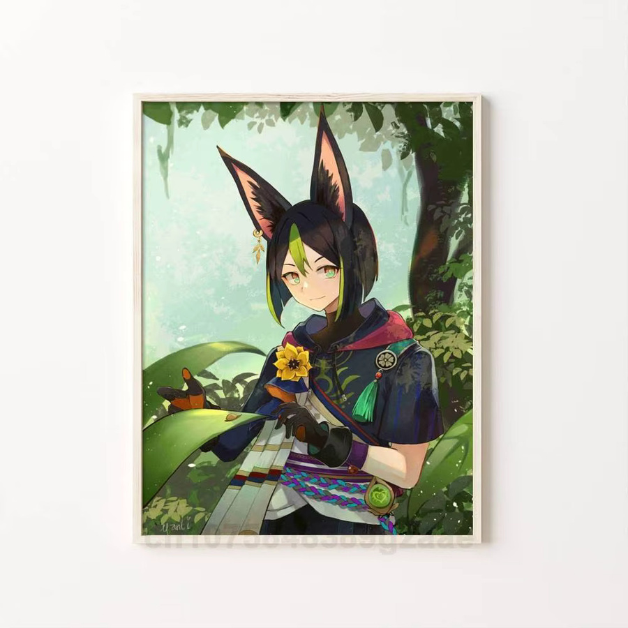 Genshin Impact Tighnari Poster von Kayou als HD Wandkunst für dein Wohnzimmer oder Schlafzimmer - Bild 6