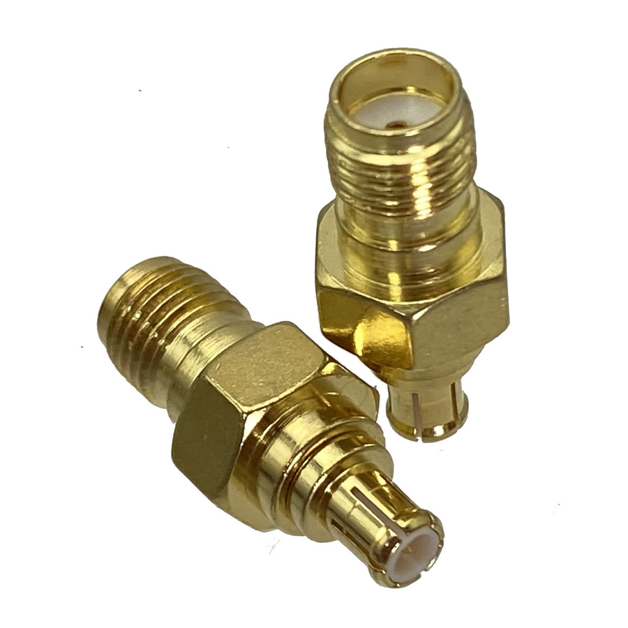SMA auf MCX Adapter Set mit Stecker und Buchse RF-Koaxialkabel in Gold - Bild 2