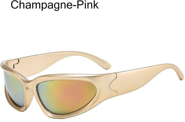 Yiran Health & Beauty Sportsonnenbrille Wrap, Vollrand, Kunststoff, Multicolor, Damen - Bild 1