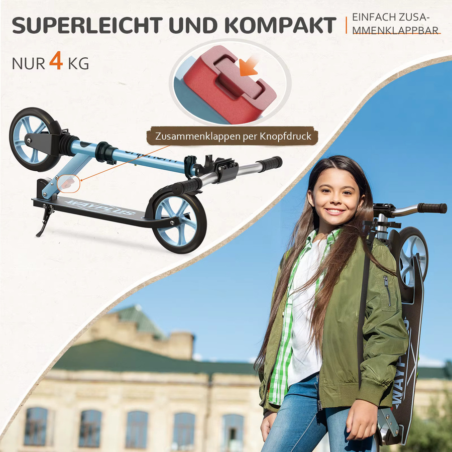 WAYPLUS Klapproller, ab 6 Jahre, Unisex - Bild 2