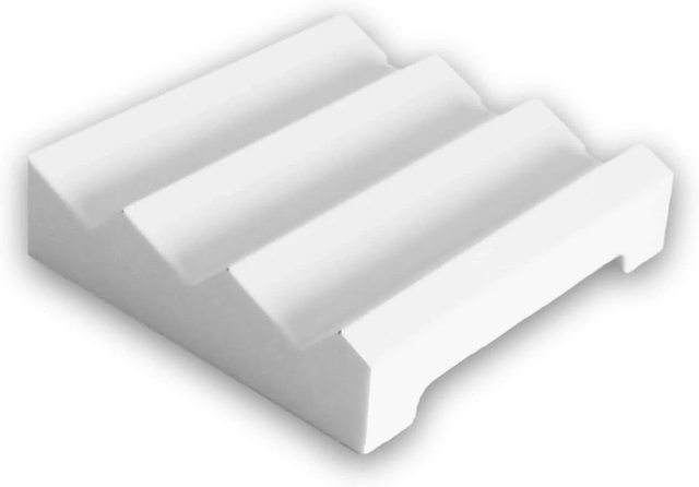 PROFHOME Wandleiste Friesleiste S-151807 Weiß Höhe: 10 cm - Bild 1