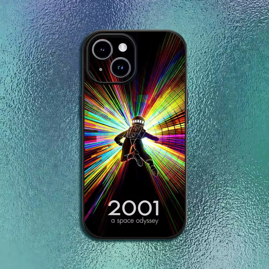 Handyhülle 2001 A Space Odyssey für iPhone 12 bis 16 Pro Max Plus in Schwarz und Multicolour als Softshell-Hülle - Bild 2