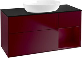V&B Waschtischunterschrank Finion mit Wandbeleuchtung, Breite: 120 cm, Höhe: 50,1 cm, Farbe: lackiert - Bild 1