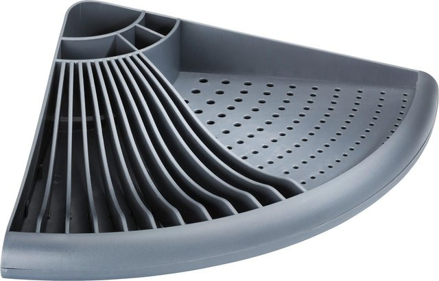 Wenko Eck-Geschirrabtropfer in Grau, B/T/H: 50 x 9 x 35 cm - Bild 1