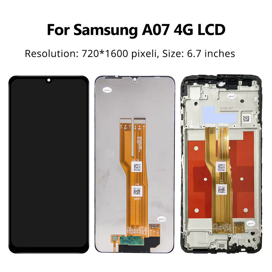 Samsung Galaxy A07 4G LCD Display Bildschirm mit Touch Digitizer Montage Ersatz in Schwarz für SM-A075 A075B A075F A075M - Bild 5